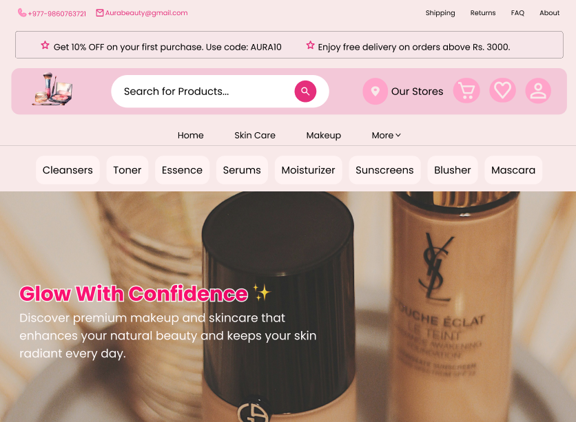 Makeup Website